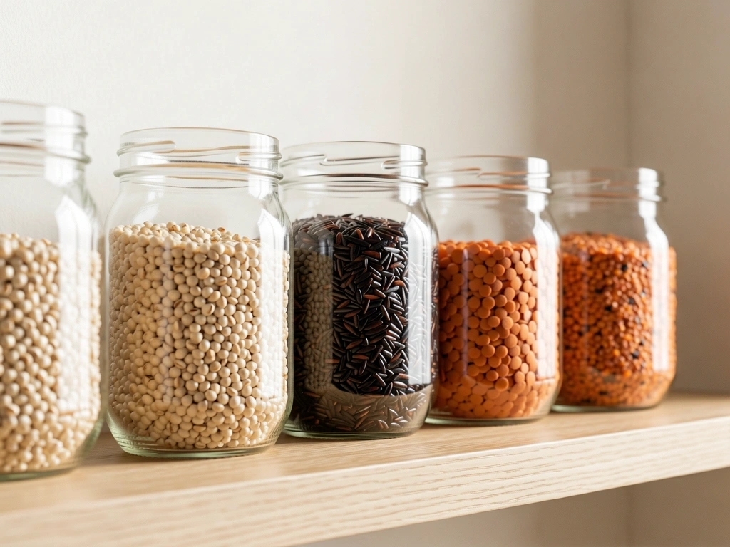 Selezione di cereali naturali